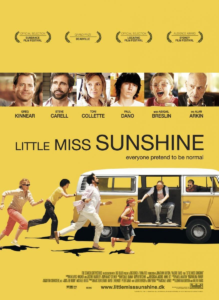 Póster "Little Miss Sunshine" (2006). Películas inspiradoras para la vida en camper.